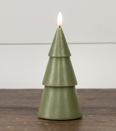 3D Flame Smooth Tree Candle (2 colors)