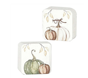 Mini Sq Pumpkin Cottage Block