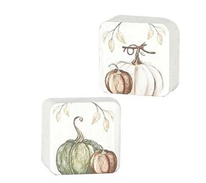 Mini Sq Pumpkin Cottage Block