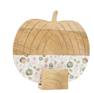Pumpkin Cottage Enamel/Dark Wood