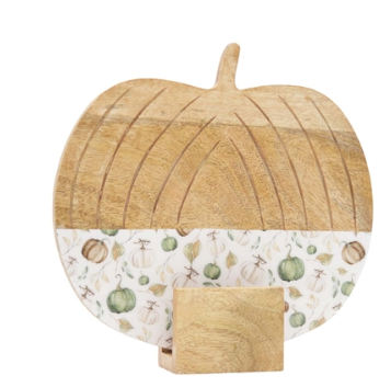 Pumpkin Cottage Enamel/Dark Wood