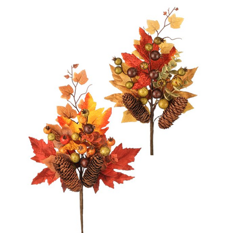 AUTUMNMAPLE LEAF/CONE/BRY PICK