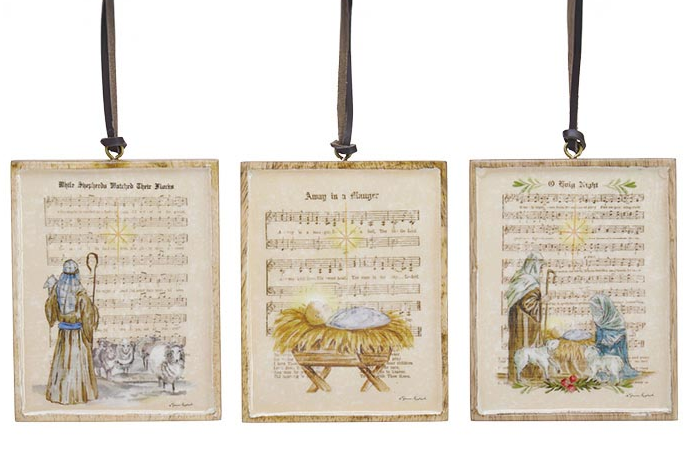 Mango Wood Hymns Ornament