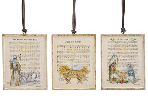 Mango Wood Hymns Ornament