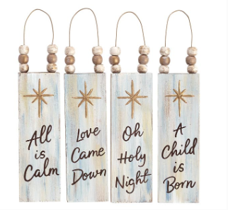 Wooden Plaque Ornament