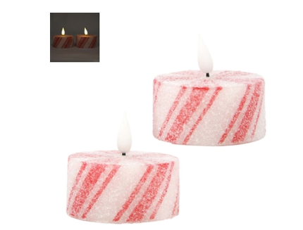 Peppermint Oversized Tea Lights