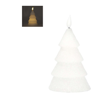 White Tiered Tree LED Candle