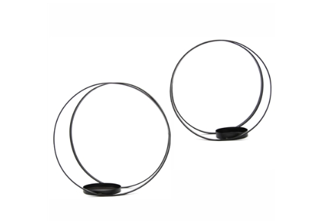 Black Round Votive Candle Holde