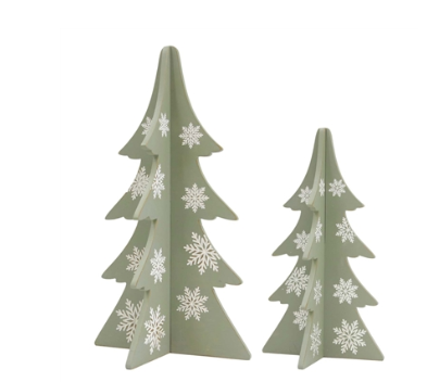 4-Sided Snowflake Tree