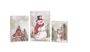 Country Christmas Wood Block
