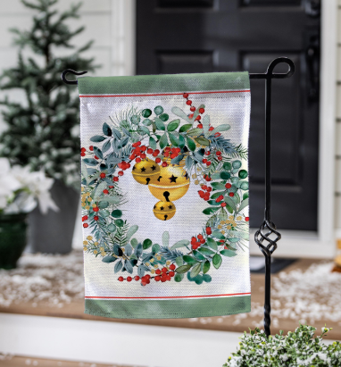 VivaStyle Burlap Garden Flag