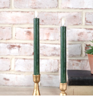 2 PC LED TAPER CANDLE SET