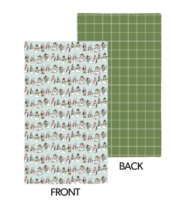 Christmas Snowman Quick Dry Waffle Weave