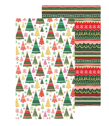 Christmas Tree Quick Dry Waffle Weave