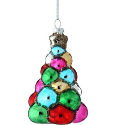 GLASS BAUBLE TREE ORNAMENT