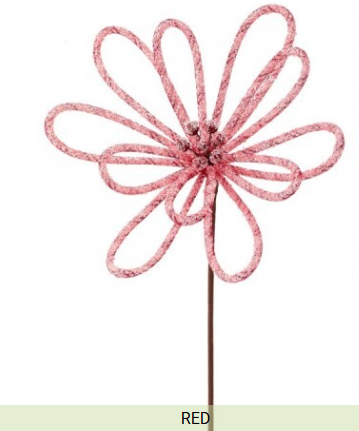 SUGURED ICED LOOP FLOWER STEM