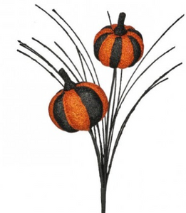 Glitter Pumpkin Pick
