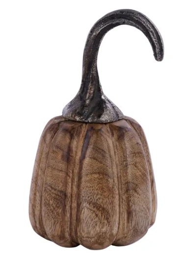 Wood & Aluminum Pumpkin (2 sizes)