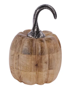 Wood & Aluminum Pumpkin (2 sizes)