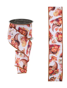 Fall Cornucopias Ribbon