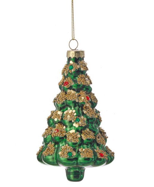 GLASS CHRISTMAS TREE ORNAMENT