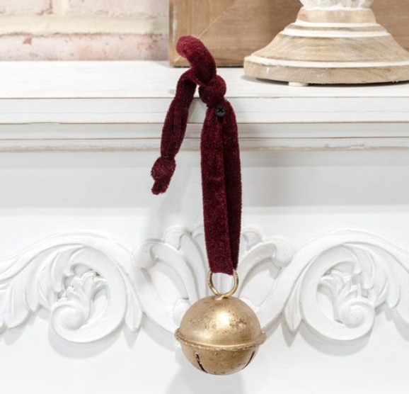 GOLD JINGLE BELL HANGER