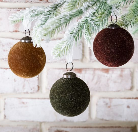 Neutral Velvet Ornament