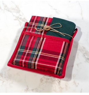 TARTAN PLAID POTHOLDER TOWEL