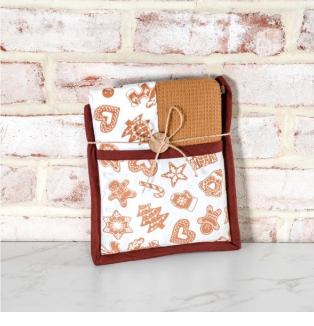 GINGERBREAD COOKIE POTHOLDER SET