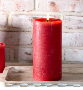 Red LED Candle - Melted Center (multiple sizes)