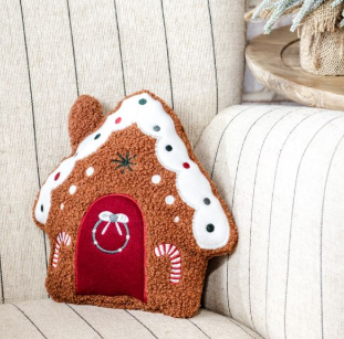 GINGERBREAD HOUSE PILLOW