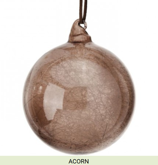 SPUN GLASS BALL ORNAMENT