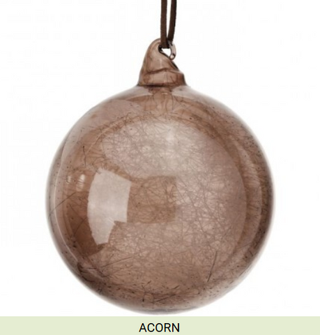 SPUN GLASS BALL ORNAMENT
