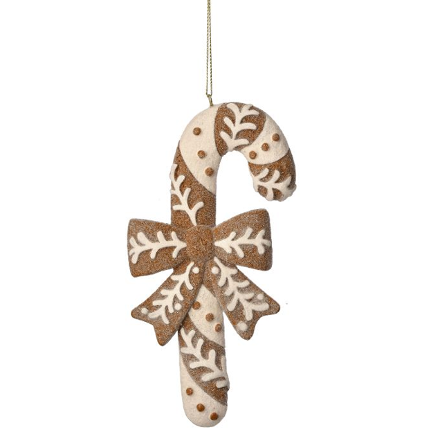 RESIN CANDY CANE ORNAMENT