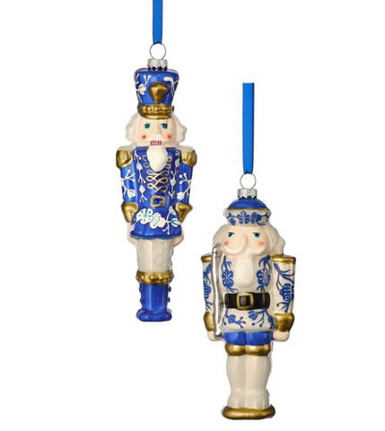 GLASS TOY SOLDIER ORNAMENT