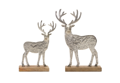 Silver Deer on Base