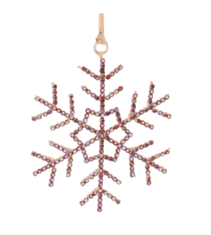 Rhinestone Snowflake Ornament