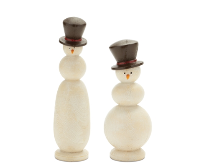 Snowman W/ Top Hat Resin