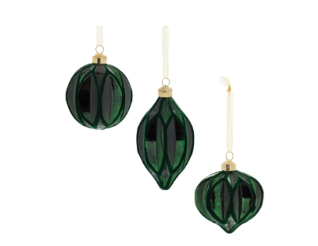 Green Glass Ornament