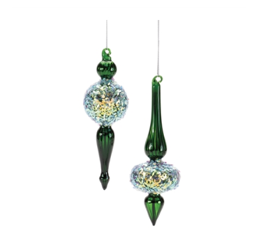 Green Drop Ornament