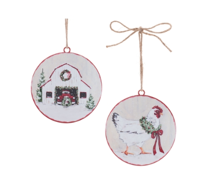 Farm Disc Ornament - 2 Sided