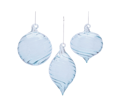 Blue Swirl Ornament