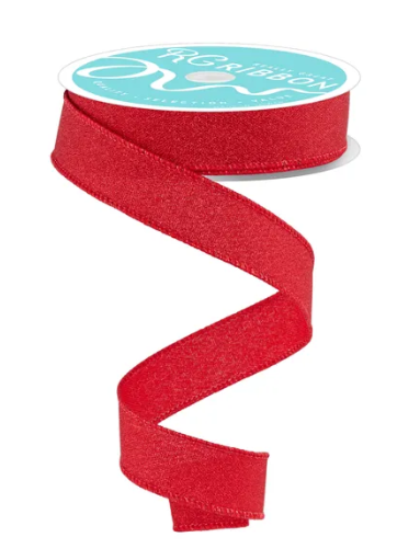 FINE GLITTER ON FAUX ROYAL (Red)