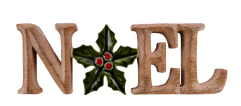 WOOD NOEL W/HOLLY/BERRY