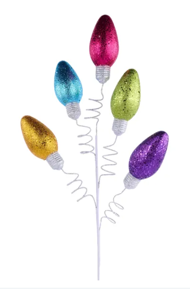 HEX GLITTER LIGHT BULB SPRAY X5