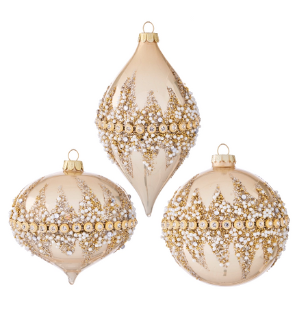 Gold Beaded Ornament