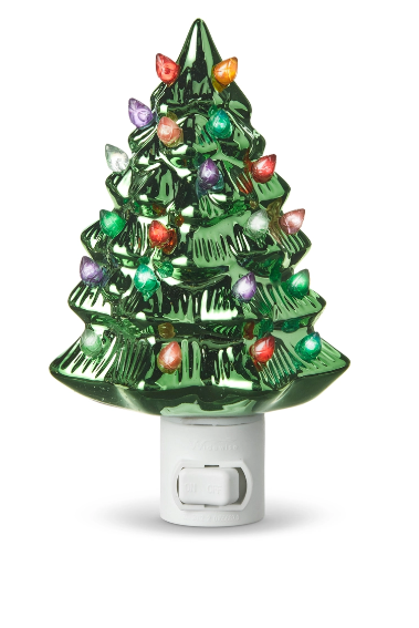 Vintage Metallic Tree Night Light