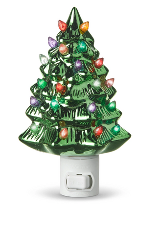 Vintage Metallic Tree Night Light