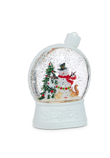 Woodland Snowman Lighted Water