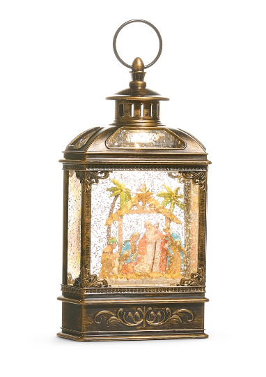 Nativity Lighted Water Lantern